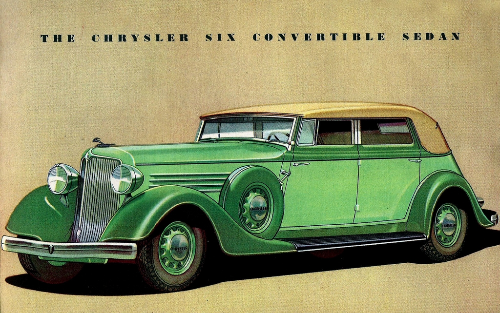 1934 Chrysler Six Brochure Page 1